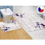 Brotex Koupelnová sada předložek 3D Růžová kytice 60 x 100 +60x50cm – Hledejceny.cz