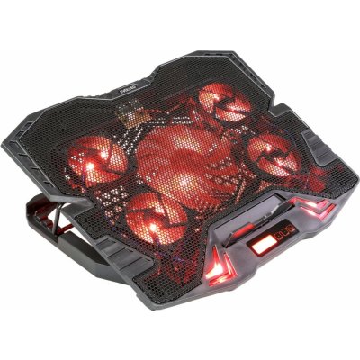 EVOLVEO Ania 5R, chladicí podstavec pro notebook, červené podsvícení – Zboží Mobilmania
