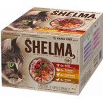 Shelma Cat kuřecí hovězí kachní a krůtí 24 x 85 g – Sleviste.cz