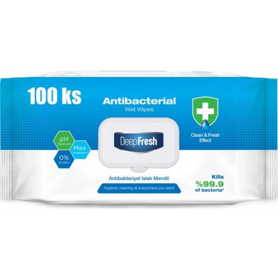 Deep Fresh Ubrousky antibakteriální 100 ks – Zboží Dáma