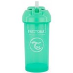 Twistshake láhev s brčkem pastelově zelená 360 ml – Sleviste.cz