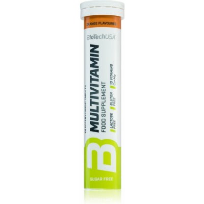 BioTech USA Multivitamin šumivé tablety 20 tablet pomaranč – Hledejceny.cz