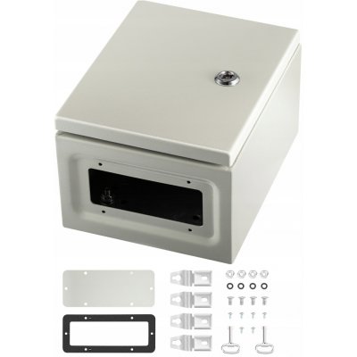 SucceBuy Elektrická skříňka 25x20x15CM Uzamykatelná Vodotěsná Šedo-Bílá – Hledejceny.cz