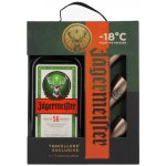 Jägermeister 35% 1 l (dárkové balení 3 sklenice) – Hledejceny.cz