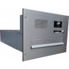 Poštovní schránka DOLS B-042-ABB - nerezová poštovní schránka k zazdění, s videohovorovým modulem ABB, jmenovkou a zvonkovým tlačítkem