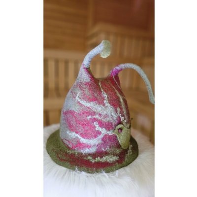 Saunový mág Klobouk Malinová skalka s ptáčkem – Zboží Dáma