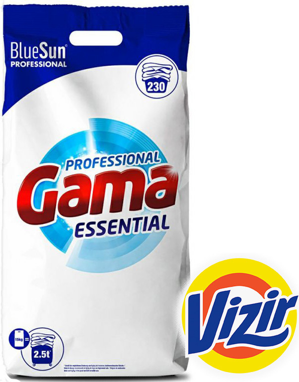 Vizir Gama Professional Essential prací prášek 15 kg 230 PD