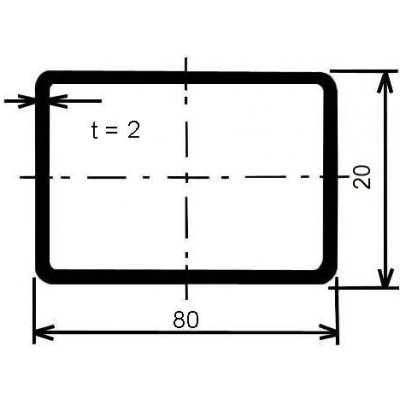 Jekl obdelníkový 80 x 20 x 2mm – Zboží Mobilmania