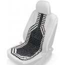 Autopotah Amio Dřevěný kuličkový masážní potah sedadla - černo / bílý