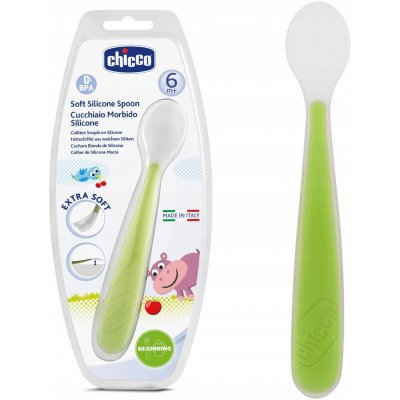 Chicco Lžička silikon Soft – Zboží Dáma