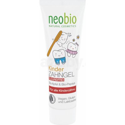 Neobio dětský zubní gel Bio Jablko a Papája 50 ml – Zbozi.Blesk.cz