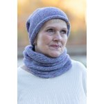 Italy fashion zimní set čepice a nákrčník MELÍR Modrorůžový melír – Sleviste.cz