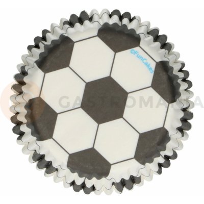 FunCakes Košíčky na cupcake fotbal FC4021 černá bílá 5 cm 48 ks – Hledejceny.cz