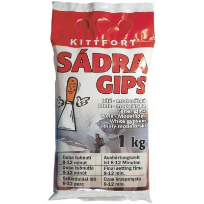 KITTFORT Sádra modelářská bílá 1 kg