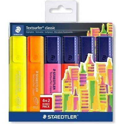 Staedtler Textsurfer classic 364 4+2 364 SWP6P – Hledejceny.cz