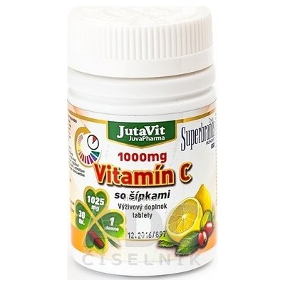 JutaVit Vitamin C 1000 mg se šipkami 30 tablet – Hledejceny.cz