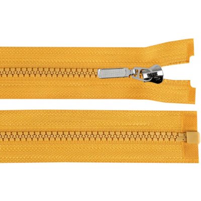 Kostěný zip No 5 délka 50 cm s ozdobným jezdcem Varianta: 123 hořčicová, Balení: 1 ks – Hledejceny.cz
