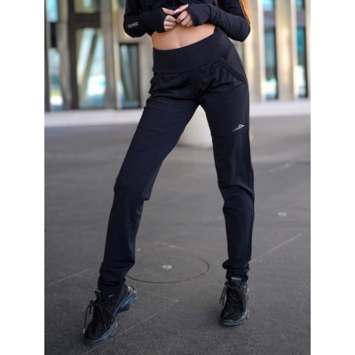 Neywer Dámské jemně zateplené funkční elastické sportovní kalhoty černé ZK721 – Zboží Dáma