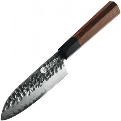 Santoku SaKuRo Kuchyňský nůž z japonské oceli Eben 12,7 cm – Zboží Dáma