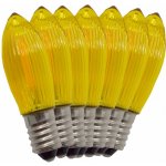 ElektroSkalka Žárovky LED 14V až 55V/0,3W E-10 Filament 7ks svíčky žluté (1ks) – Hledejceny.cz