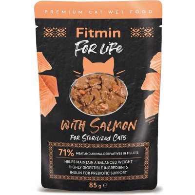 Fitmin For Life Cat Sterilized Salmon 28 x 85 g – Zbozi.Blesk.cz