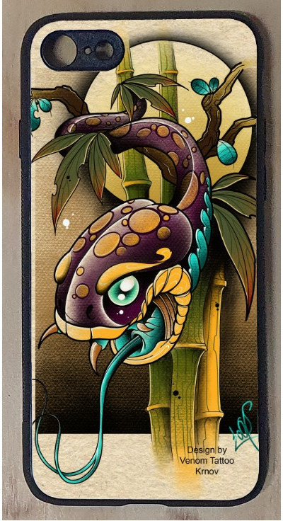 Pouzdro 3D-Foto kryt na mobil s motivem Snake by Venom Černá TPU, Apple iPhone 11 750417