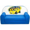 Dětské křeslo a pohovka Fimex Dětská rozkládací mini pohovka Auto modrá
