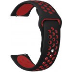 Tactical 701 Double Silikonový řemínek 20mm Black/Red, 2454307 – Hledejceny.cz