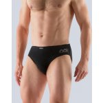 Gina pánské slipy s úzkým bokem, úzký bok, šité, s potiskem, jednobarevné 70058P bílá – Sleviste.cz