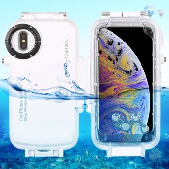 Pouzdro Haweel vodotěsné do 40m iPhone XS Max - bílé