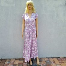 Dolce Moda dámské šaty s rozparkem 0137 fialové
