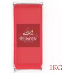 SweetArt potahovací a modelovací hmota vanilková Coral Red 1 kg – Zboží Mobilmania