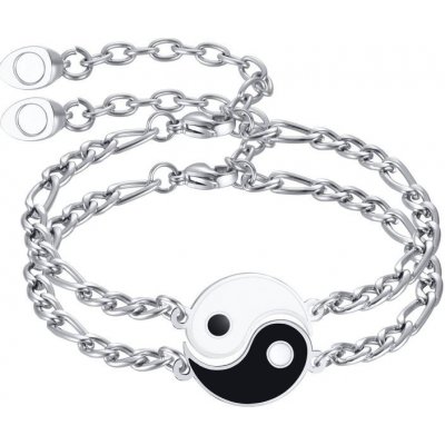 Titan Jewerly náramky pro dva z chirurgické oceli Jing Jang CB-128 – Zboží Mobilmania