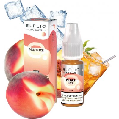 ELF LIQ Peach Ice 10 ml 10 mg – Zboží Dáma