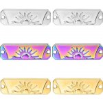 Shiny Planet | Konektor destička se sluníčkem chirurgická ocel 3 varianty - Povrchová úprava Zlatá galvanizace AA 394 – Zboží Dáma