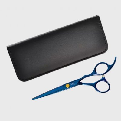 FOX Blue Rose Profesionální kadeřnické nůžky na vlasy pro praváky 6´ modré