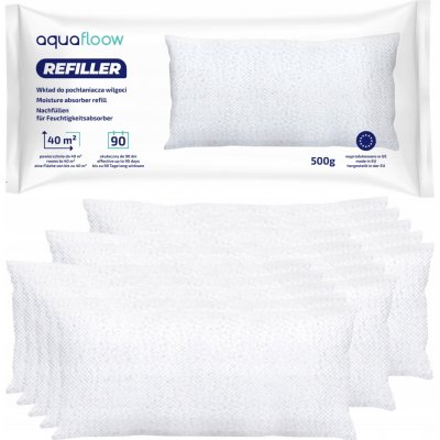 AquaFloow Náplň pohlcovače vlhkosti AF54-500 500 g - 15 kusů – Sleviste.cz