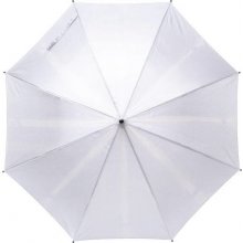 Klasický automatický deštník rovná rukojeť bílá
