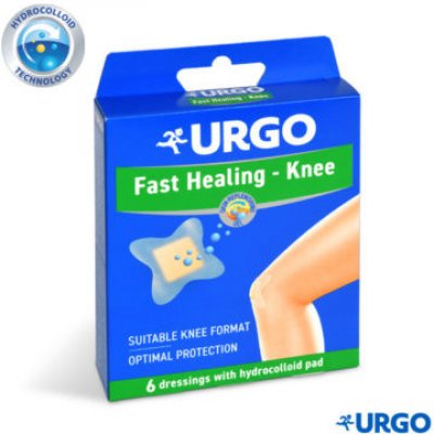 Urgo Fast Healing Knee hydrokoloidní náplast na kolena 6 ks – Zboží Mobilmania