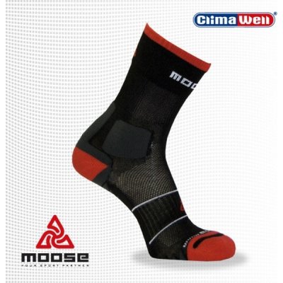 Moose HIKE sportovní ponožky černá – Zboží Mobilmania