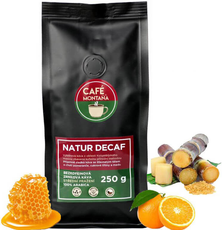 Café Montaña bezkofeinová Káva NATUR Decaf 250 g