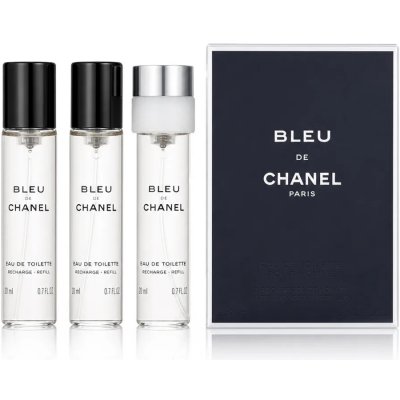 Chanel Bleu de Chanel EDT plnitelný 20 ml + EDT náplň 2 x 20 ml dárková sada – Sleviste.cz