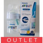 Philips Avent Láhev Anticolic s ventilem AirFree 1 ks Bílá 125 ml – Zboží Mobilmania