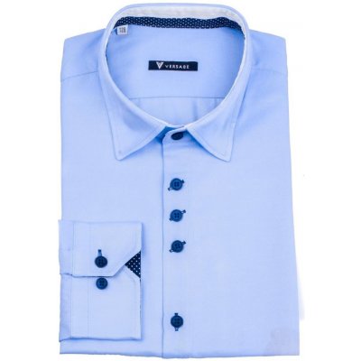 VS-PK-1733-B dětská chlapecká košile světle modrá – Zboží Dáma