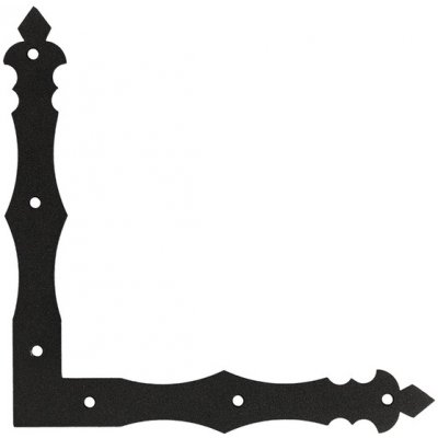 Rohovník ozdobný NAD 4 C 300x300x40x4,0mm Černý – Hledejceny.cz