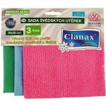 Clanax Švédská utěrka mix barev 30 x 30 cm 3 ks – Zboží Dáma