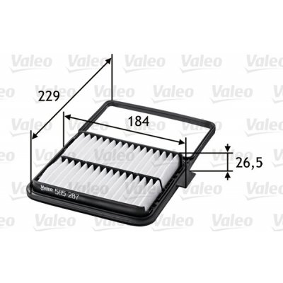 Vzduchový filtr VALEO 585287 – Hledejceny.cz