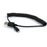 GEMBIRD Kabel USB A Male/Lightning Male, 1, 5m, černý, kroucený – Zboží Živě
