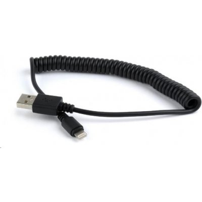 GEMBIRD Kabel USB A Male/Lightning Male, 1, 5m, černý, kroucený – Zboží Živě