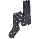 Dětské punčocháče se srdíčky Tmavě šedá – Zboží Dáma